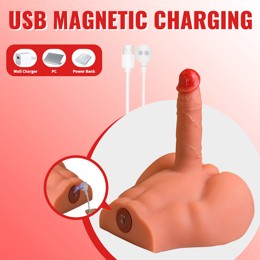 XISE - PEEL DILDO ASS MASTURBATOR REALISTISCHE DILDO VOORPOSITIE MET STOOTGEVOEL 17,5 CM