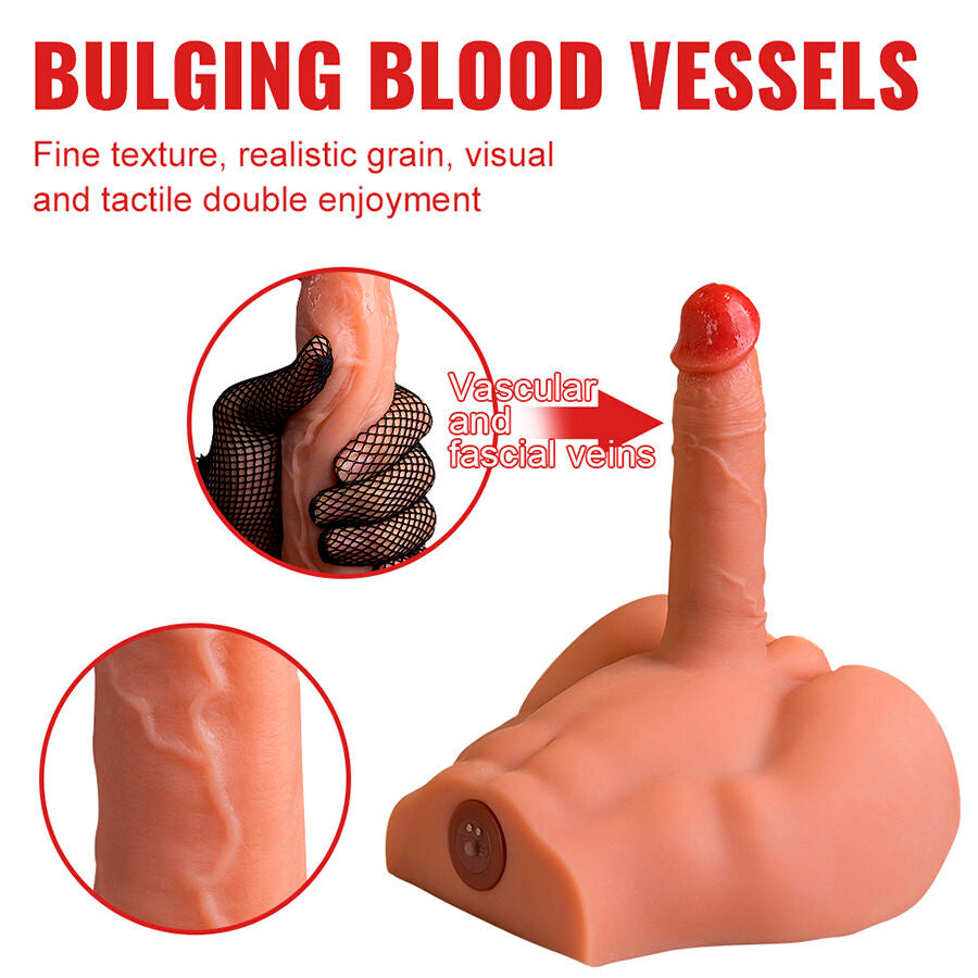 XISE - PEEL DILDO ASS MASTURBATOR REALISTISCHE DILDO VOORPOSITIE MET STOOTGEVOEL 17,5 CM