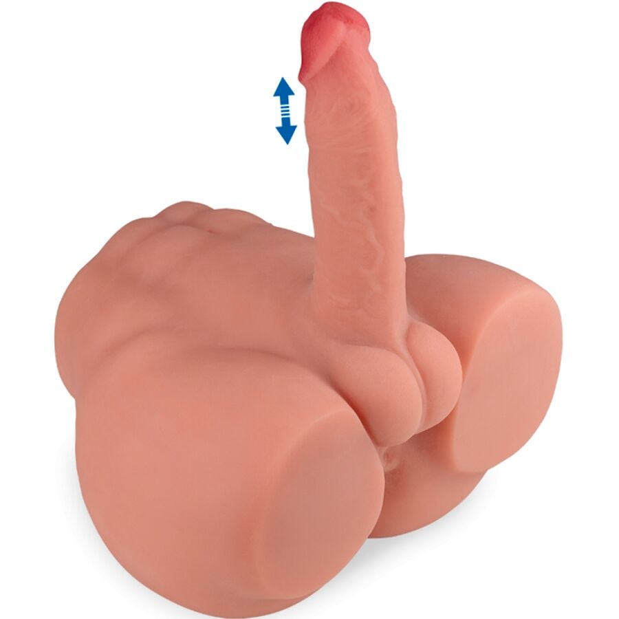 XISE - FREDERICO REALISTISCHE DILDO MASTURBADOR VOORAANSTAND MET STOOT 15 CM