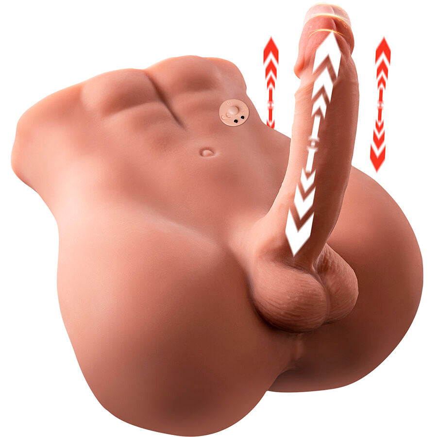 XISE - BERTLETT DILDO ASS REALISTISCHE DILDO EN ANUS MASTURBATOR VOORAANSTAND MET STOOTGEVOEL 18 CM