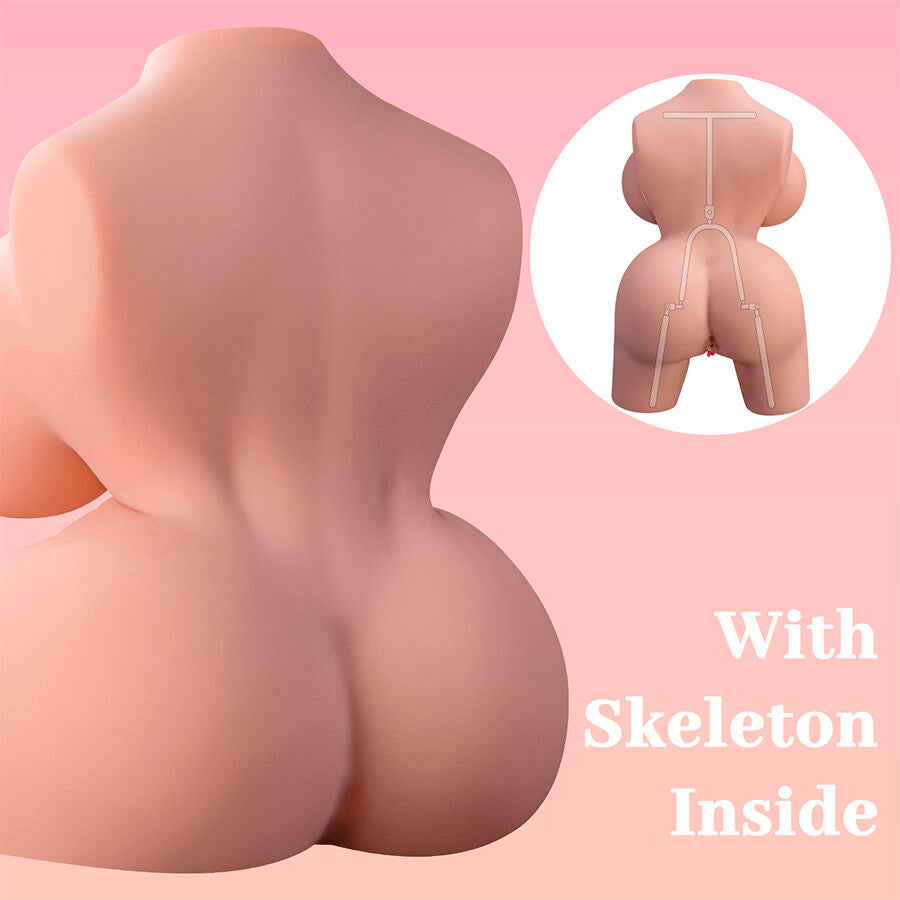 XISE - FRIEDA REALISTISCHE VROUWELIJKE TORSO MET VIBRATIE 36 CM