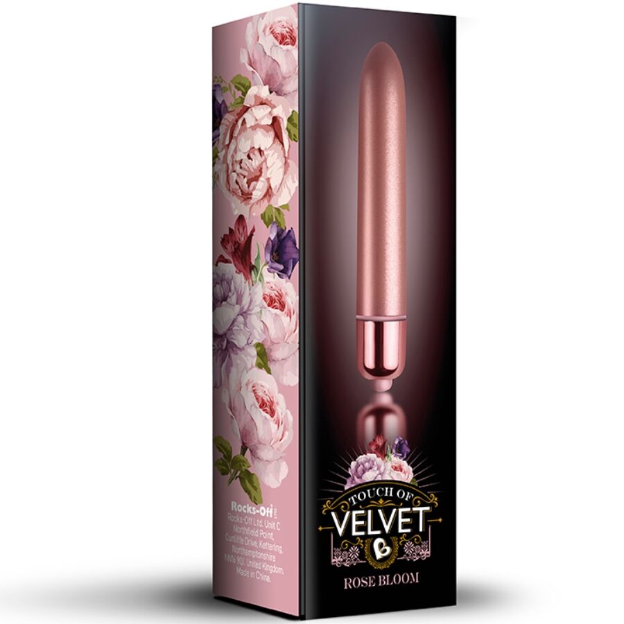 ROCKS-OFF - TOUCH OF VELVET ROSE BLOOM VIBRERENDE KOGEL 10 SNELHEDEN