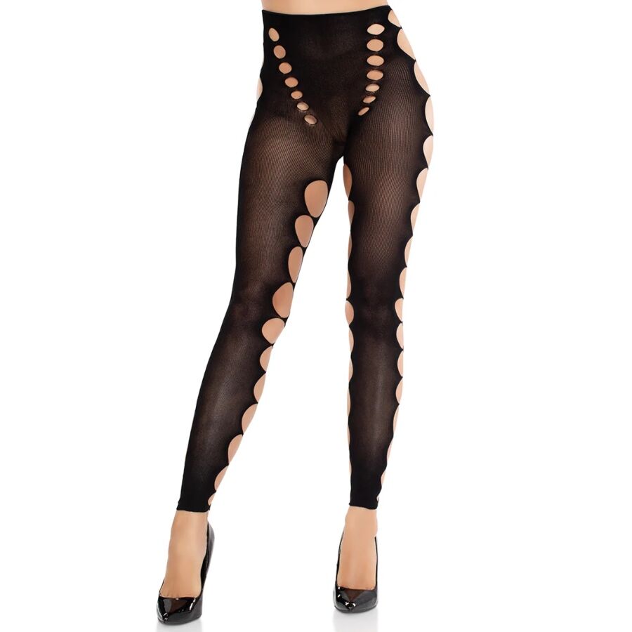 LEG AVENUE - NAADLOZE OPAQUE TEENYS ZWART