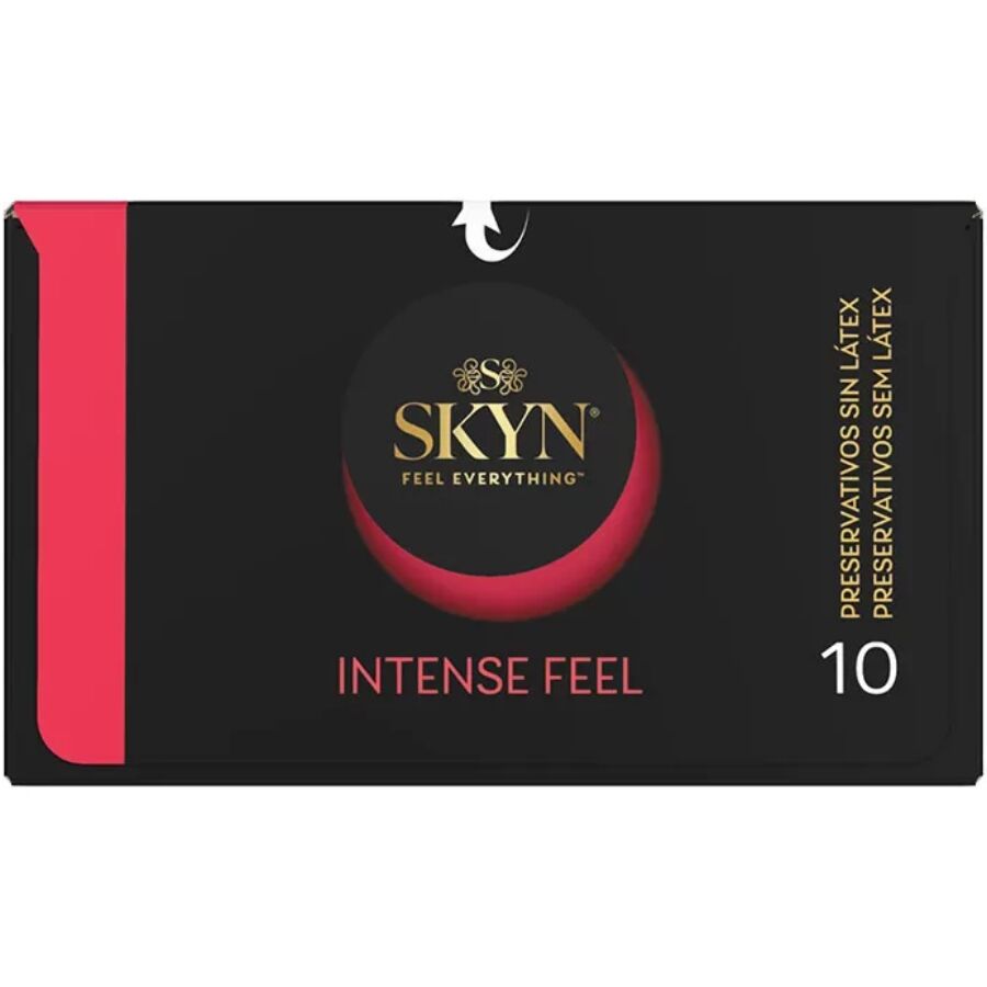 SKYN - INTENSE FEEL GETEXTUREERD CONDOOM MET GERIBBELD ONTWERP 10 STUKS
