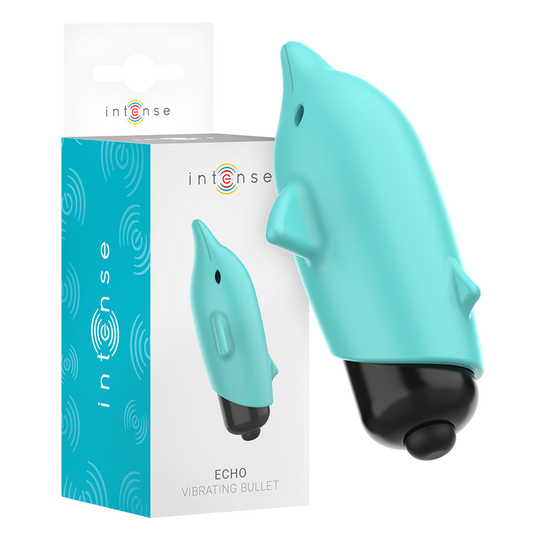 INTENSE - ECHO BULLET VIBRERENDE BLAUWE DOLFIJN 8 X 4,7 CM
