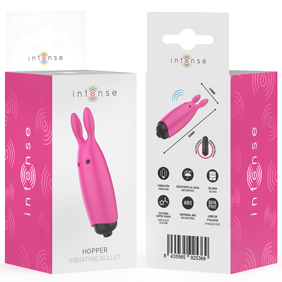 INTENSE - HOPPER ROZE VIBRERENDE KOGEL 8,3 X 2,4 CM