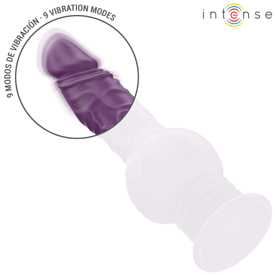 INTENSE - TATUM MULTIFUNCTIONELE VIBRATOR MET OP- EN NEERWAARTSE VIBRATIE 24 CM PAARS