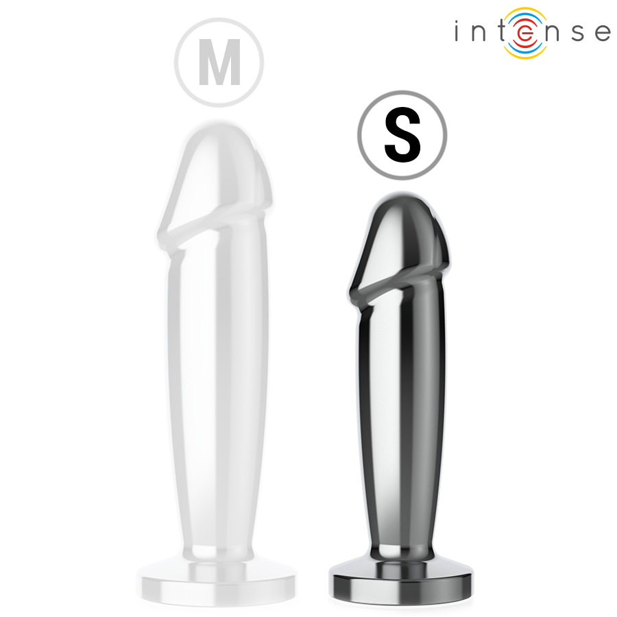 INTENSE - ANALE PLUG 10 VIBRATIES METALEN DILDO VORM MET AFSTANDSBEDIENING S