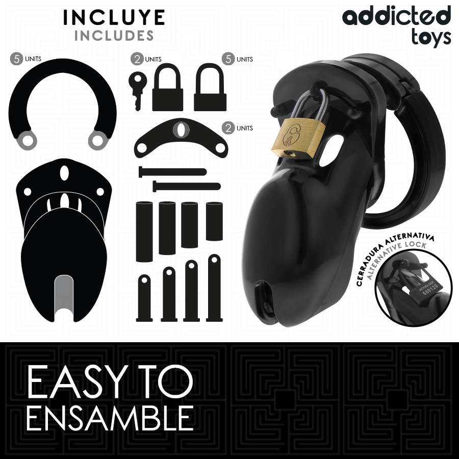 ADDICTED TOYS LOCKED - VERBODEN VAULT PENIS KOOI 10 CM