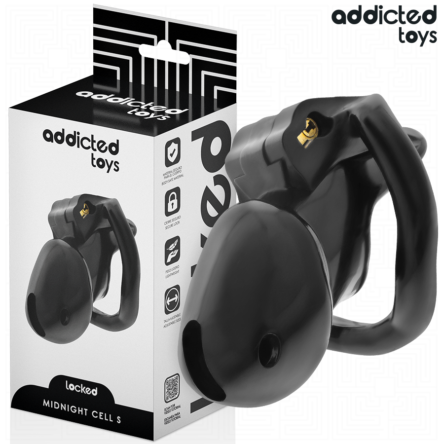 ADDICTED TOYS LOCKED - MINDNIGHT CELL PENIS CAGE MAAT S 4.8 CM