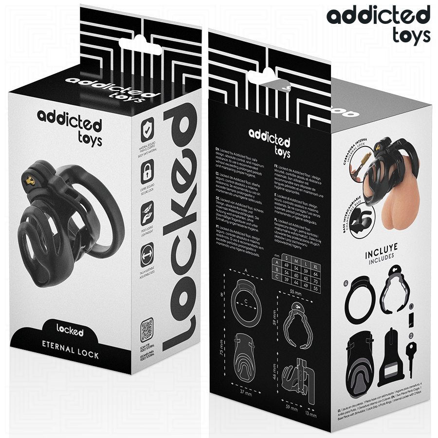 ADDICTED TOYS LOCKED - ETERNAL LOCK PENIS KOOI 9 CM