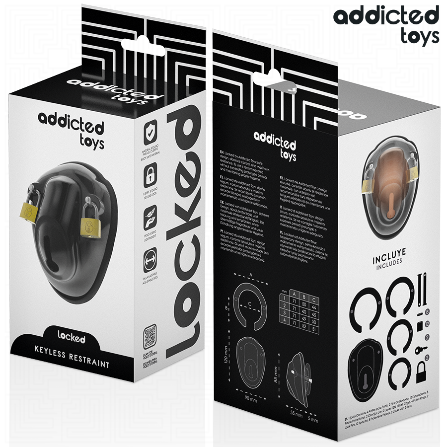 ADDICTED TOYS LOCKED - SLEUTELLOZE BEVESTIGINGSPENISKOOI 11,5 CM