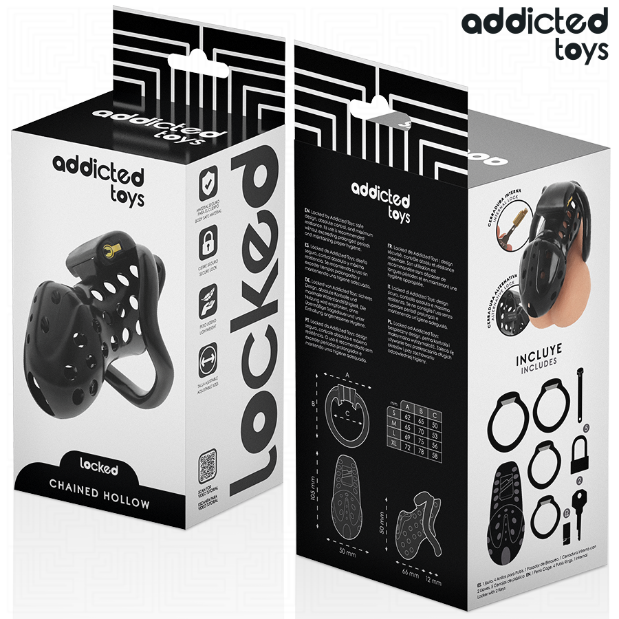 ADDICTED TOYS LOCKED - KETTING HOLLE PENIS KOOI 10,5 CM