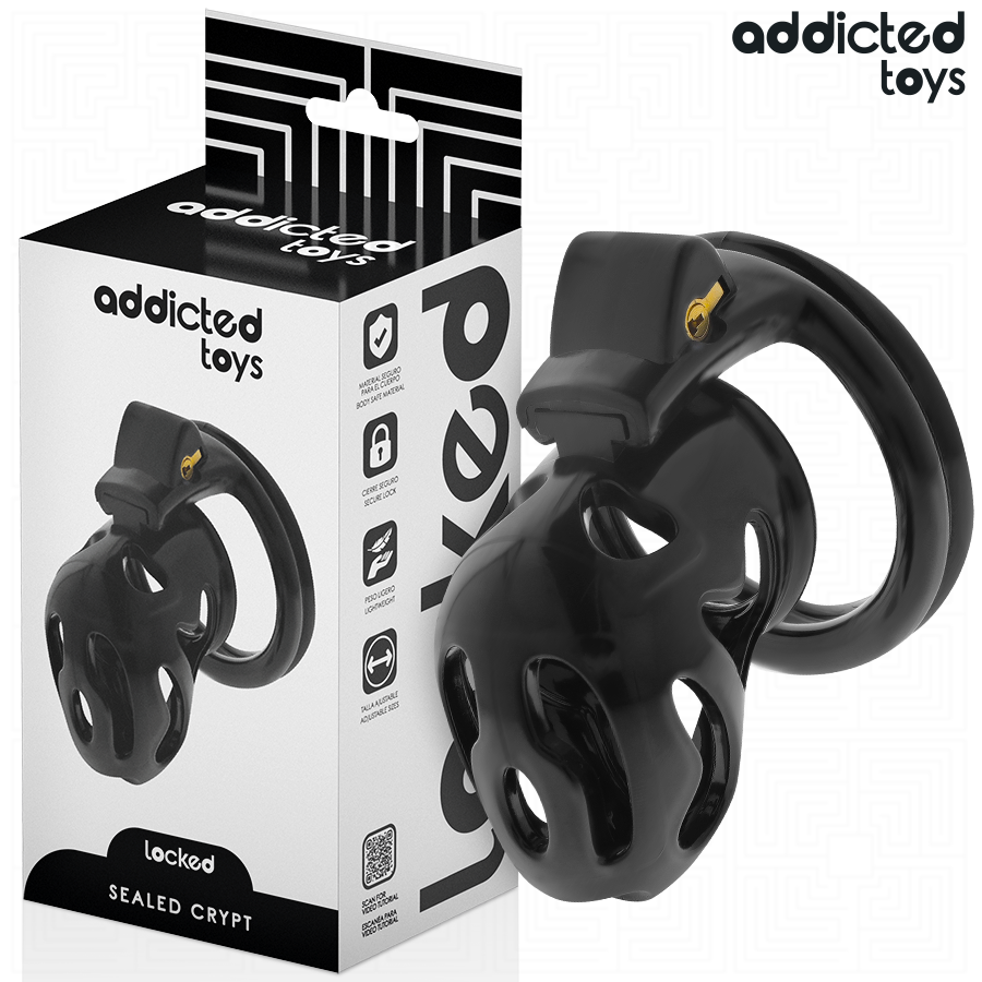 ADDICTED TOYS LOCKED - VERZEGELDE CRYPT PENIS KOOI 8 CM
