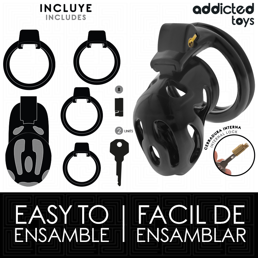 ADDICTED TOYS LOCKED - VERZEGELDE CRYPT PENIS KOOI 8 CM
