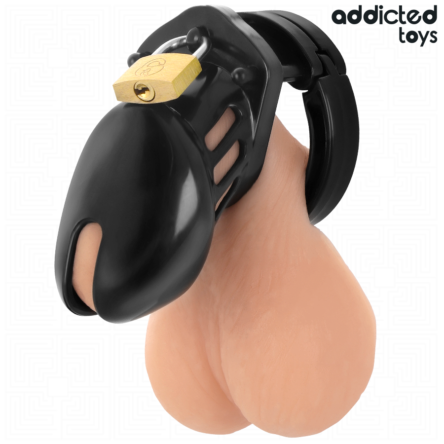 VERSLAAFD SPEELGOED OPGESLOTEN - OBSIDIAN HOLD PENIS KOOI MAAT S