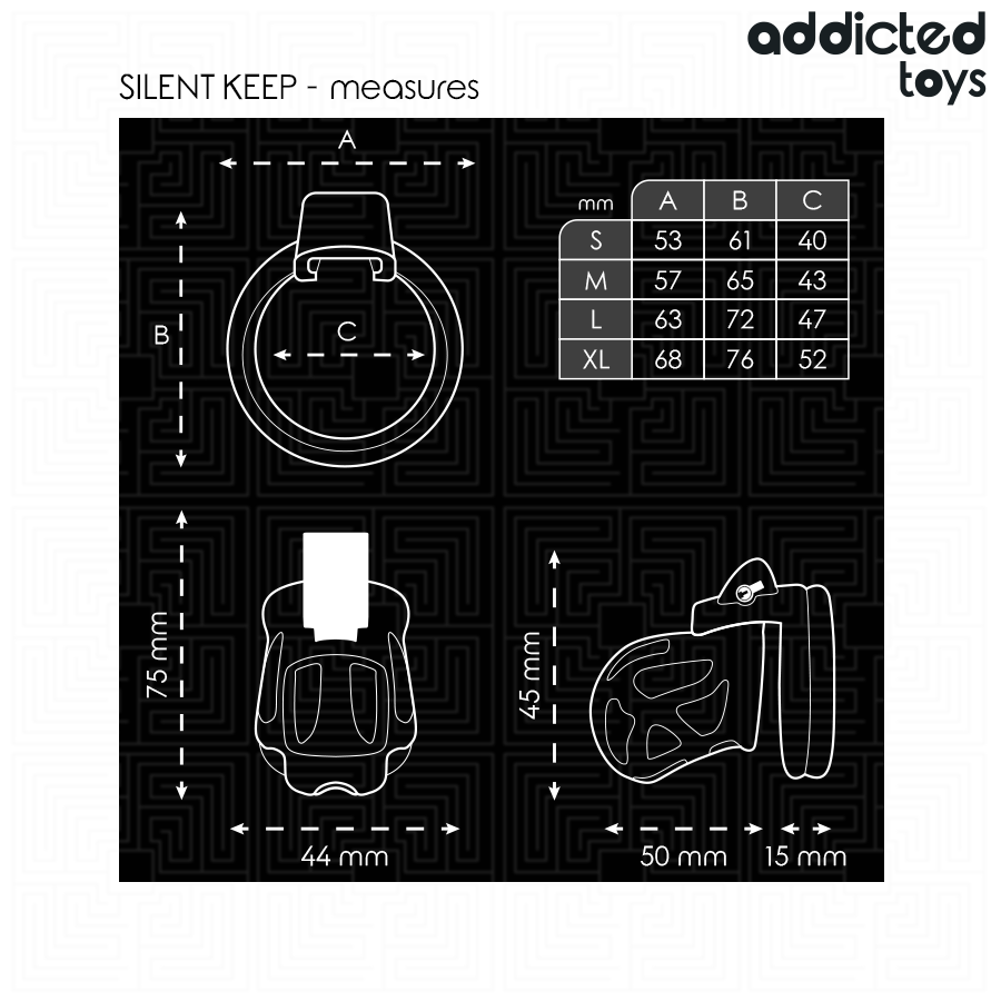 ADDICTED TOYS LOCKED - STILTE PENISKOOI 7,5 CM