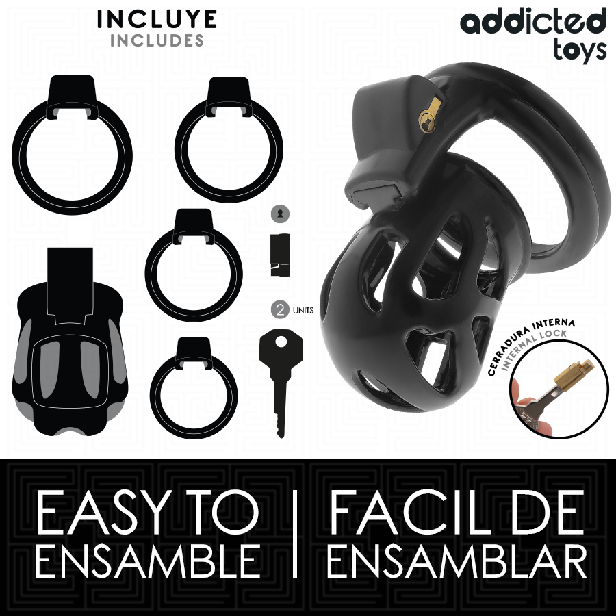 ADDICTED TOYS LOCKED - STILTE PENISKOOI 7,5 CM