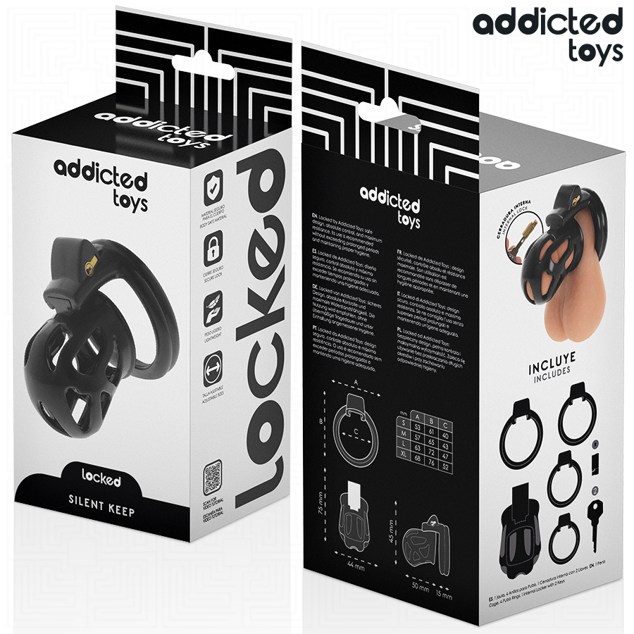 ADDICTED TOYS LOCKED - STILTE PENISKOOI 7,5 CM