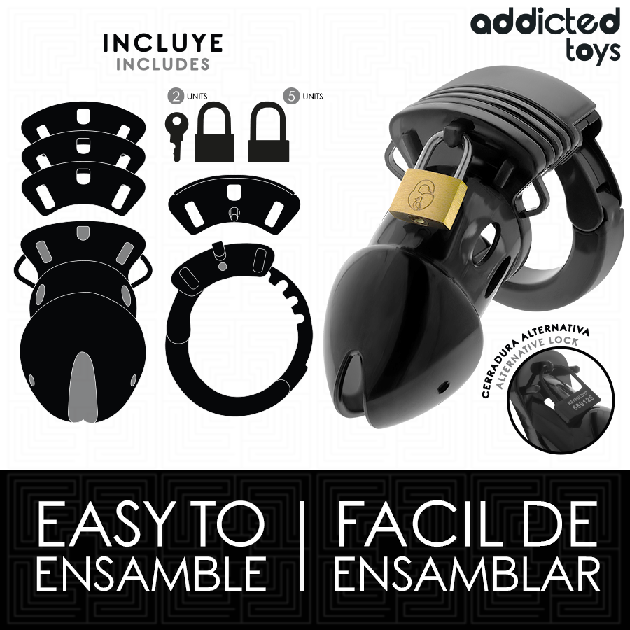 ADDICTED TOYS LOCKED - KUISHEIDSDIEPTE PENISKOOI 7,5 CM