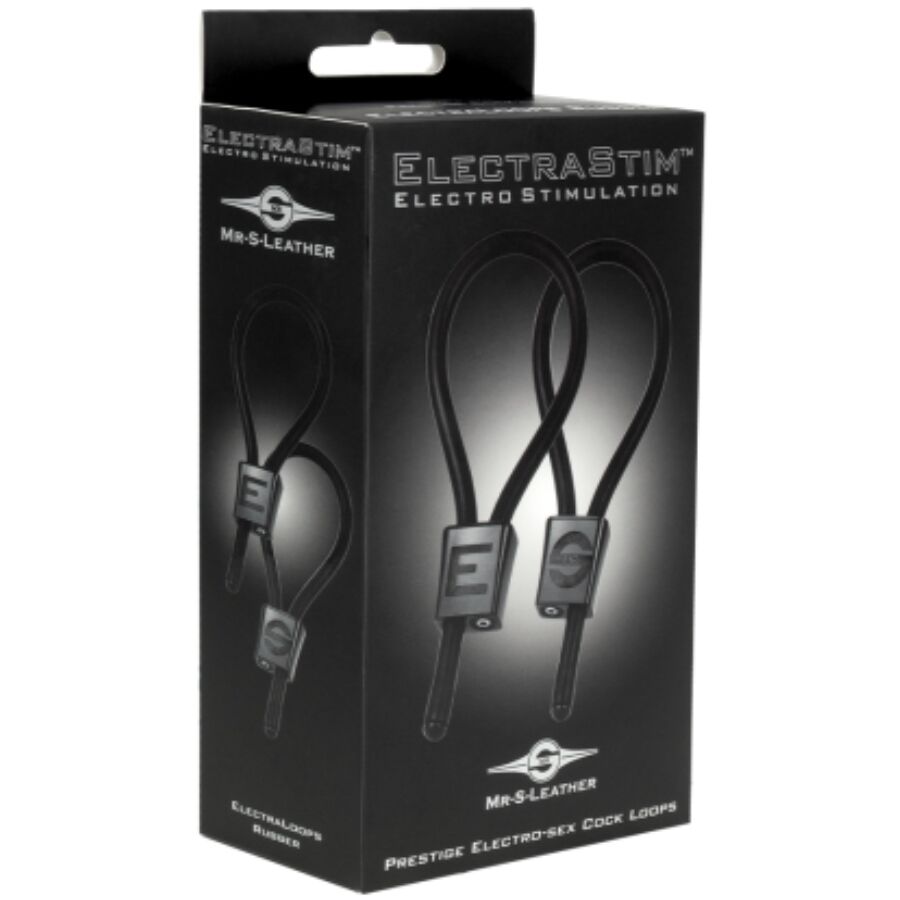 ELECTRASTIM - PRESTIGE ELECTRA LOOPS VERSTELBARE PENIS RINGEN ZWART