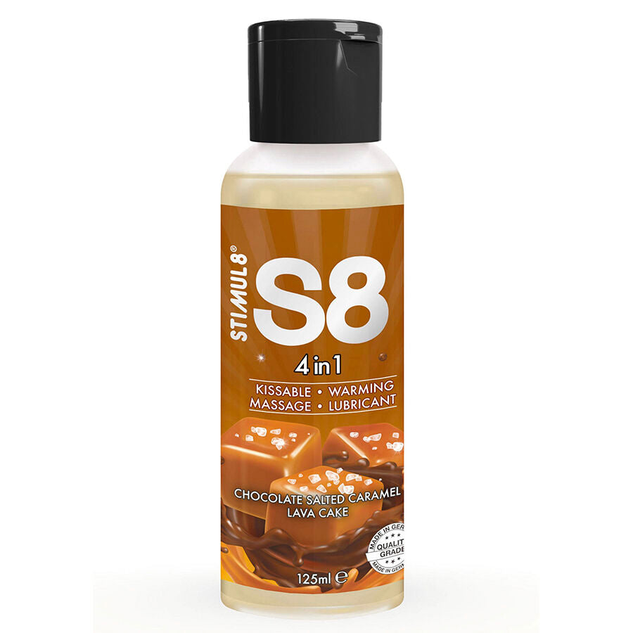 STIMUL8 - S8 4 IN 1 GLIJMIDDEL DESSERTCHOCOLADE EN GEZOUTEN KARAMEL 125 ML