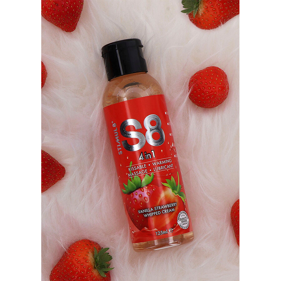 STIMUL8 - S8 4 IN 1 AARDBEI DESSERT GLIJMIDDEL 125 ML