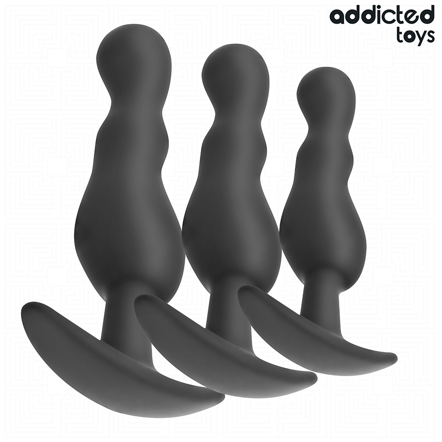 ADDICTED TOYS - SET VAN 3 SILICONEN ANAAL PLUG MODEL 1