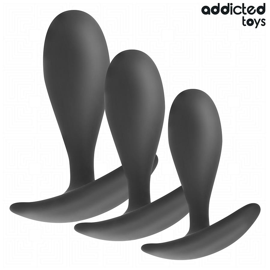 ADDICTED TOYS - SET VAN 3 SILICONEN ANAAL PLUG MODEL 2