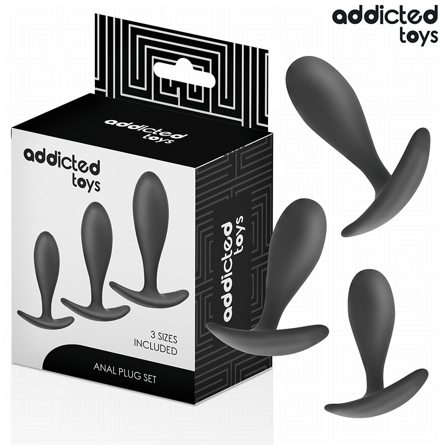 ADDICTED TOYS - SET VAN 3 SILICONEN ANAAL PLUG MODEL 2
