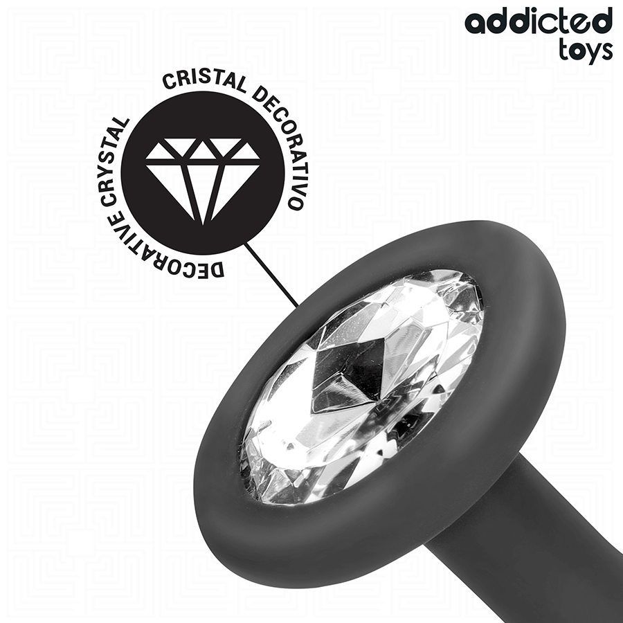 ADDICTED TOYS - SET VAN 3 ANALE SILICONEN PLUGS MET JUWEEL