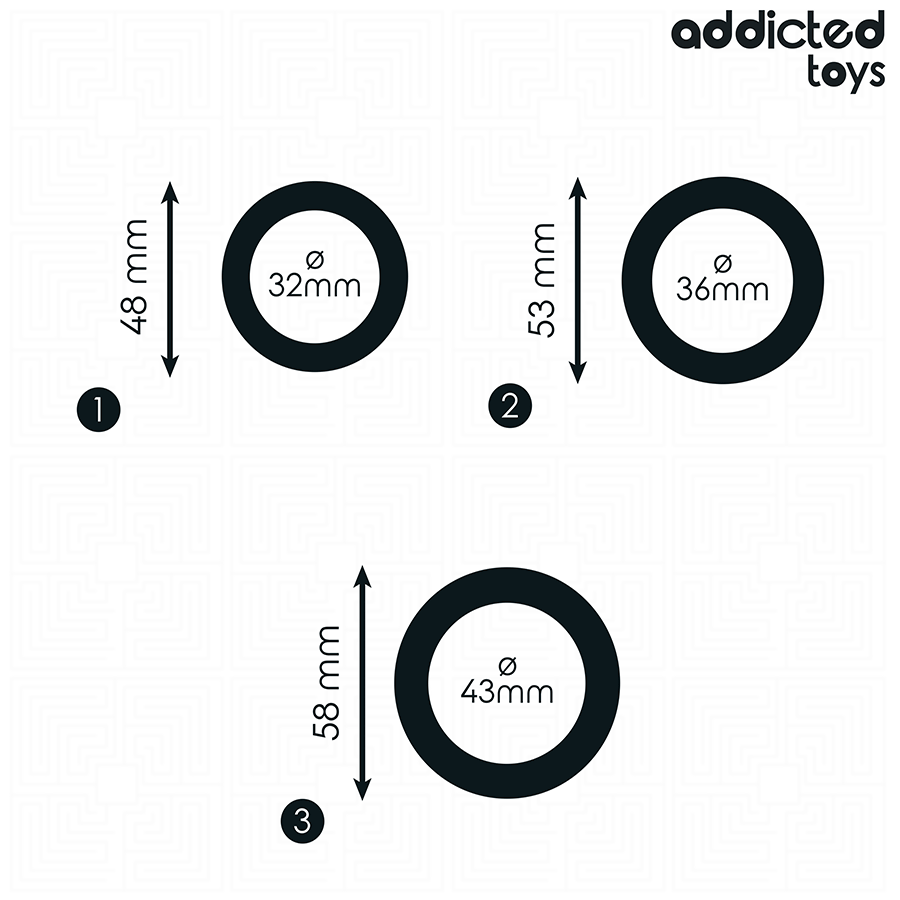 ADDICTED TOYS - SILICONEN RINGSET MODEL 1