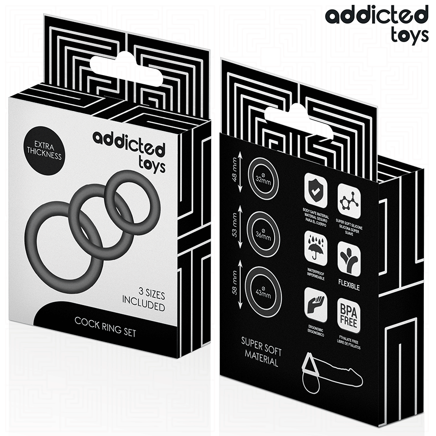 ADDICTED TOYS - SILICONEN RINGSET MODEL 1