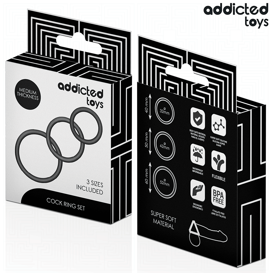 ADDICTED TOYS - SILICONEN RINGSET MODEL 2