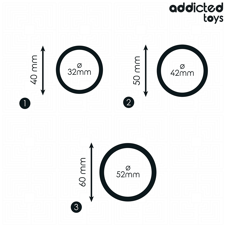 ADDICTED TOYS - SILICONEN RINGSET MODEL 2