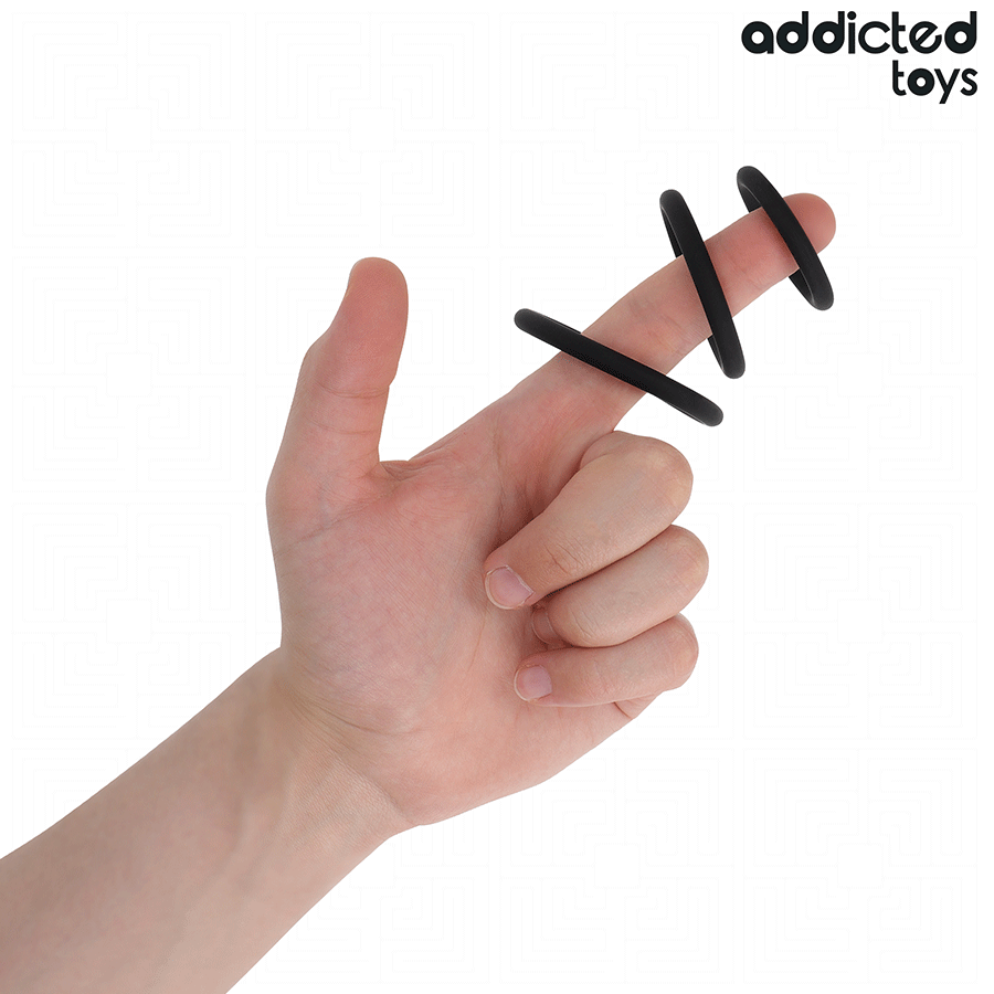 ADDICTED TOYS - SILICONEN RINGSET MODEL 2