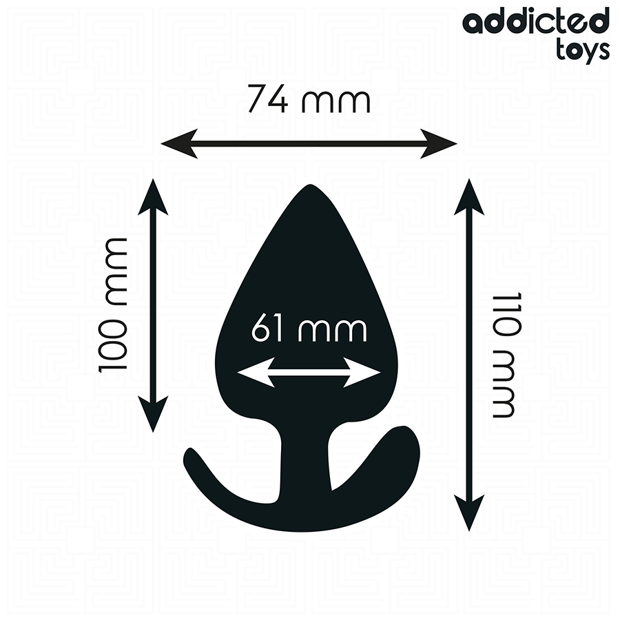 ADDICTED TOYS - SILICONEN ANAAL PLUG MAAT XXL 11 CM
