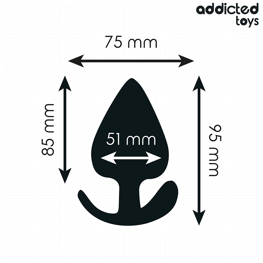 ADDICTED TOYS - SILICONEN ANAAL PLUG MAAT XL 9,5 CM