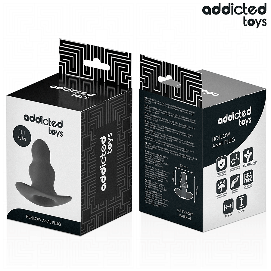 ADDICTED TOYS - HOLLE SILICONEN ANAAL PLUG MAAT L 11,1 CM