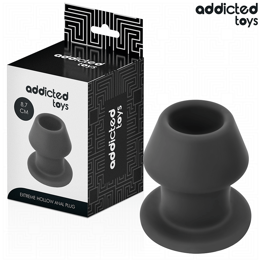 ADDICTED TOYS - EXTREME SILICONEN HOLLE ANAALPLUG MAAT M 8,7 CM