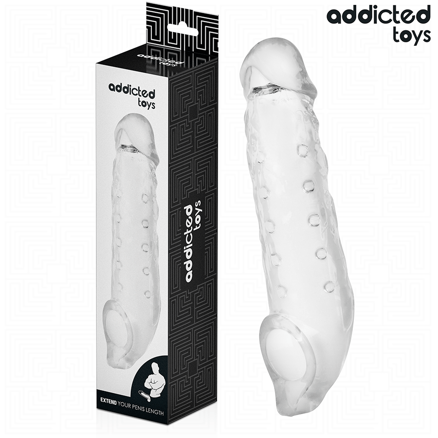 ADDICTED TOYS - TRANSPARANTE PENIS MOUW MAAT S 23 CM