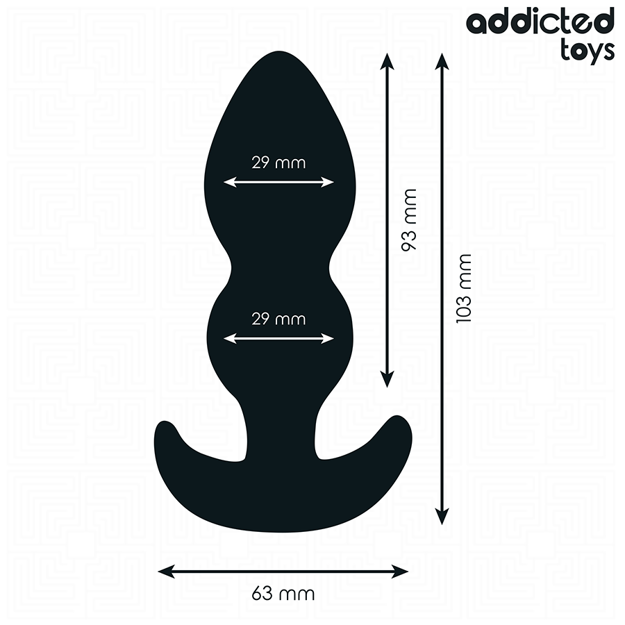 ADDICTED TOYS - SILICONEN ANAAL PLUG MAAT S 10,3 CM