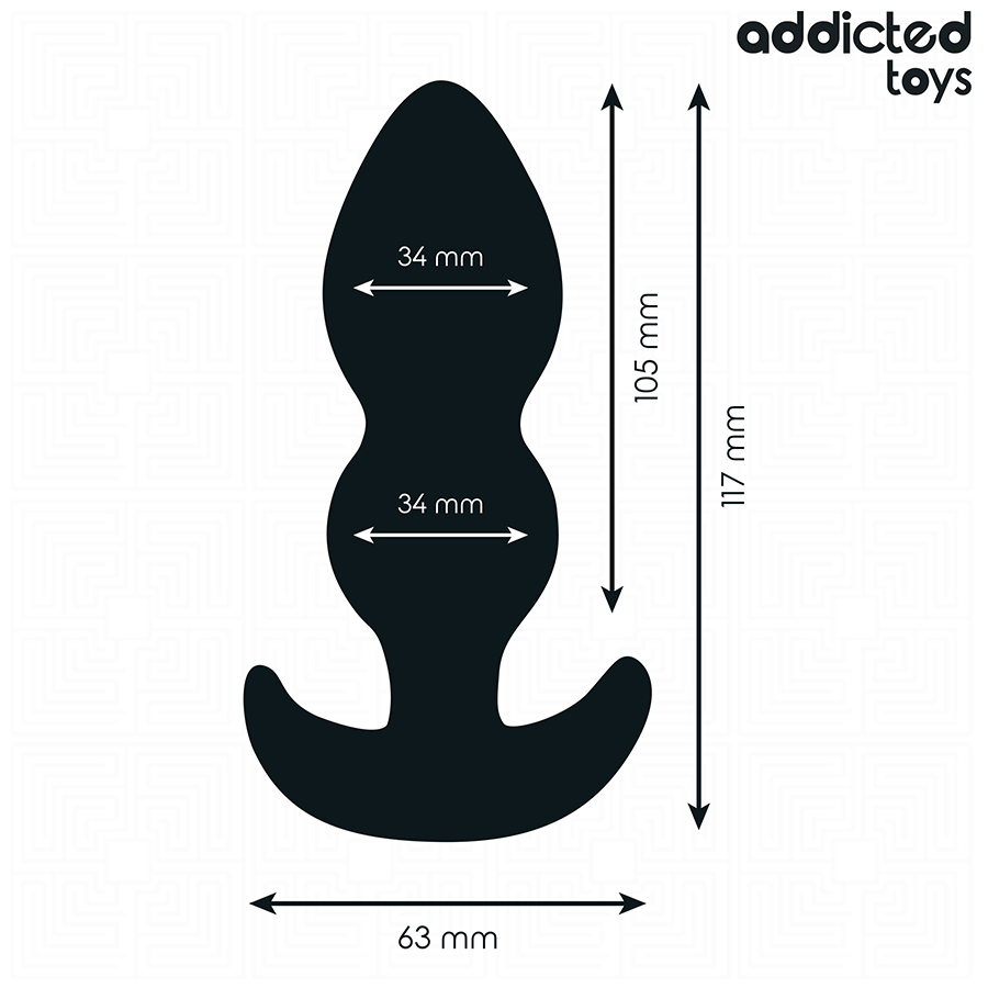 ADDICTED TOYS - SILICONEN ANAAL PLUG MAAT L 11,7 CM