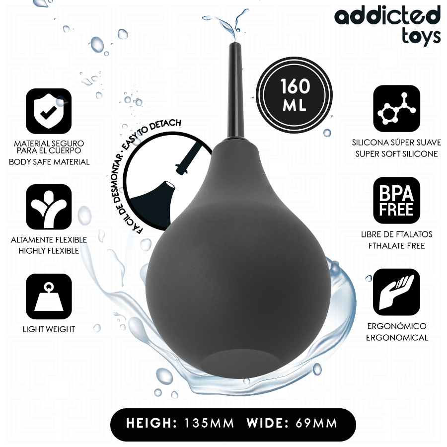 ADDICTED TOYS - REIS ANALE REINIGER MAAT M 160 ML