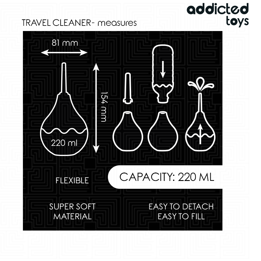 ADDICTED TOYS - REIS ANALE REINIGER MAAT L 220 ML