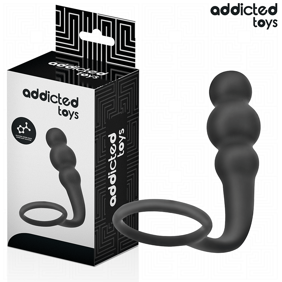 ADDICTED TOYS - ANAALPLUG MET SILICONEN RING MODEL 1