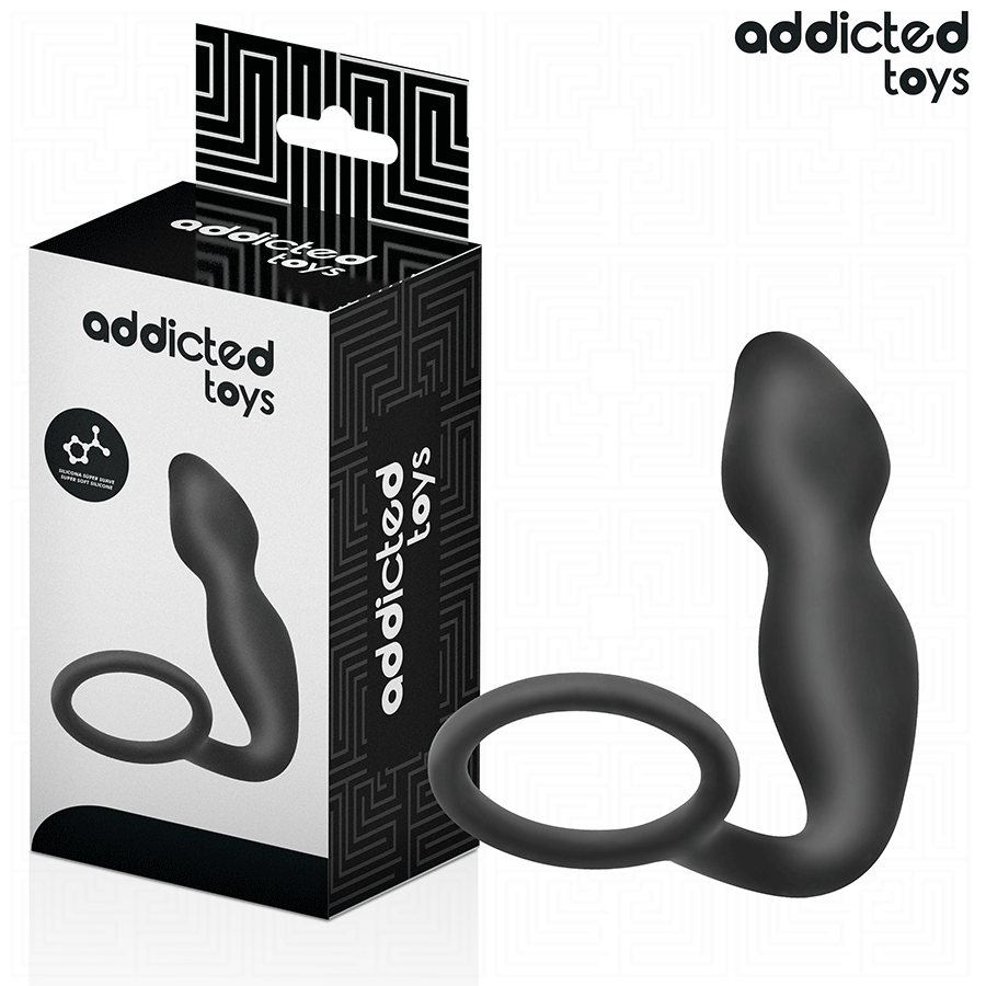 ADDICTED TOYS - ANAALPLUG MET SILICONEN RING MODEL 2