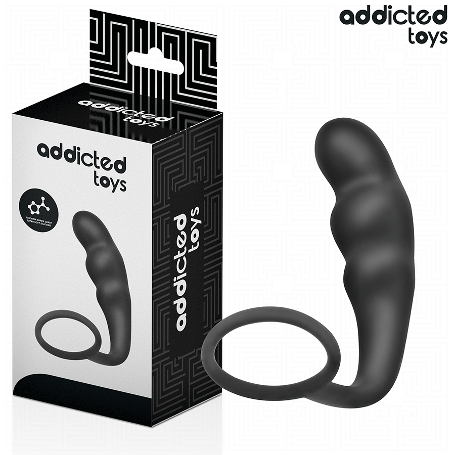 ADDICTED TOYS - ANAALPLUG MET SILICONEN RING MODEL 4