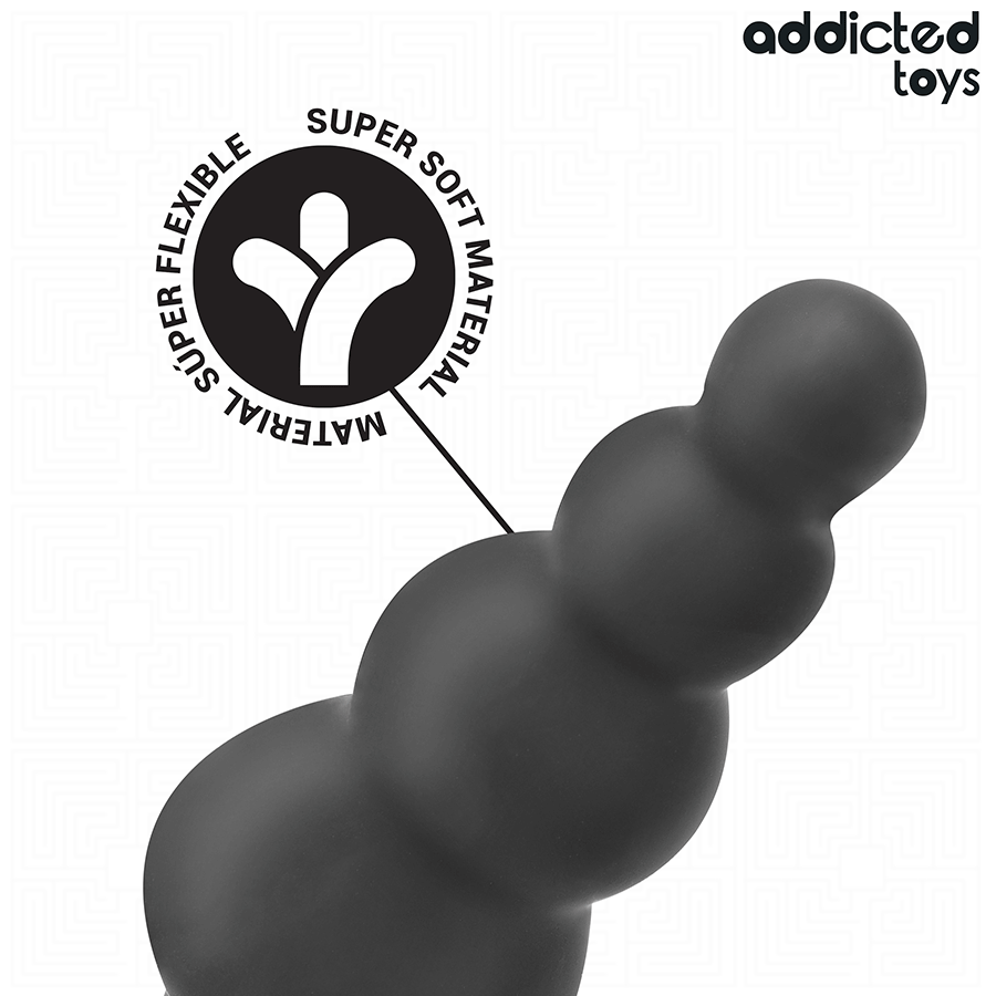ADDICTED TOYS - ANAALPLUG MET SILICONEN RING MODEL 5