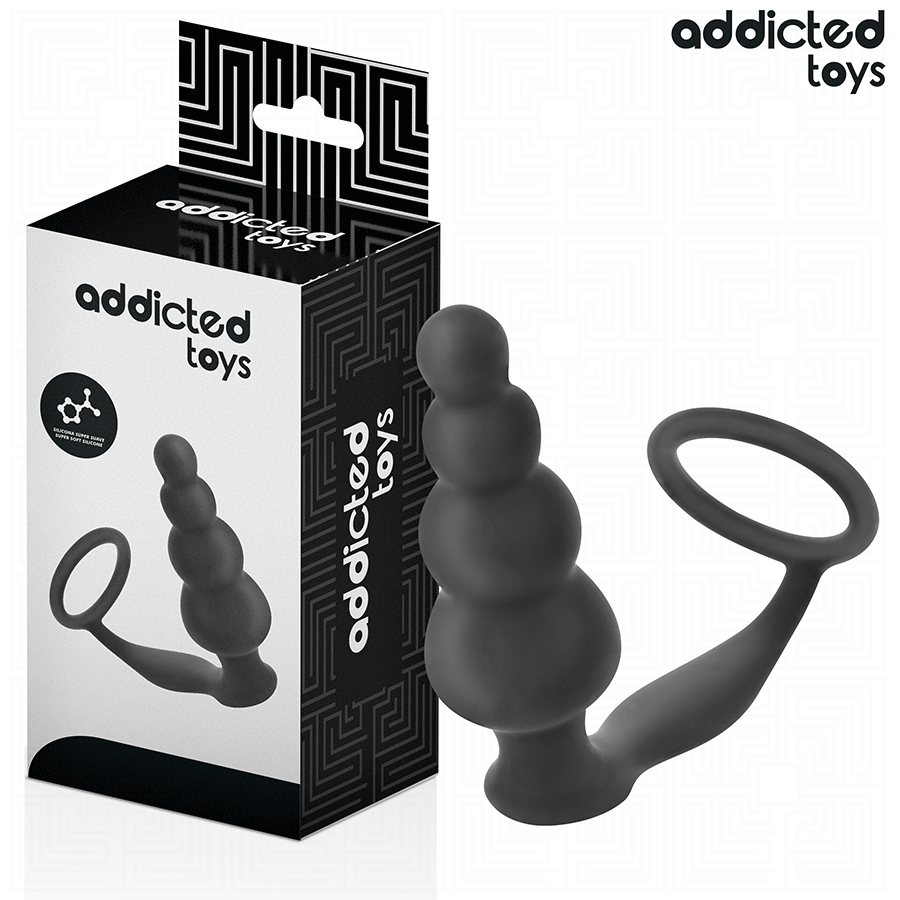 ADDICTED TOYS - ANAALPLUG MET SILICONEN RING MODEL 5